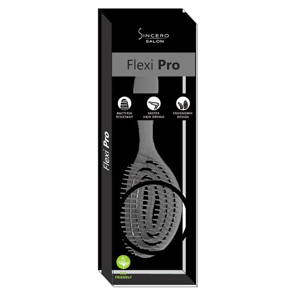 "Sincero Salon" FlexiPro plaukų šepetys, Grey, 1 vnt.