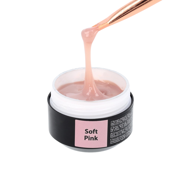 Statybinis gelis Solid "Sincero Salon", Soft Pink, 15ml