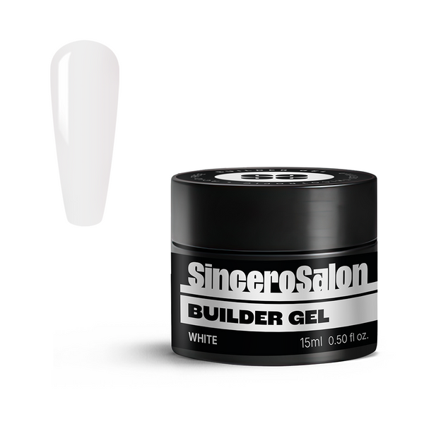 Statybinis gelis "Sincero Salon", White, 15ml
