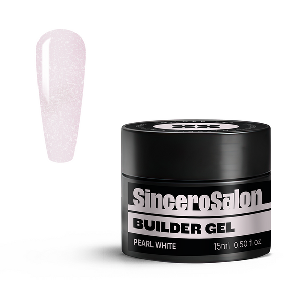 Statybinis gelis "Sincero Salon", Pearl White, 15ml