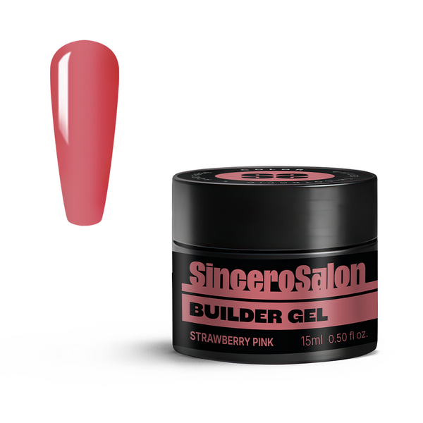 Statybinis gelis Color "Sincero Salon", Strawberry Pink, 15ml