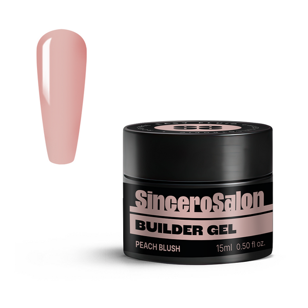 Statybinis gelis Easy Fluid "Sincero Salon", Peach Blush, 15ml
