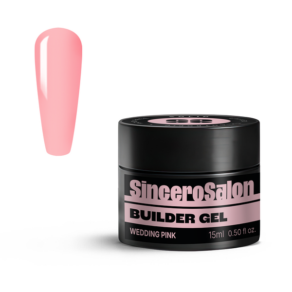 Statybinis gelis Solid "Sincero Salon", Wedding Pink, 15ml