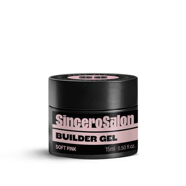Statybinis gelis Solid "Sincero Salon", Soft Pink, 15ml