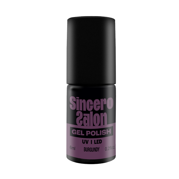 Gelinis nagų lakas "Sincero Salon", 6ml, BURGUNDY, 777