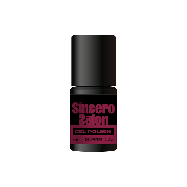 Gelinis nagų lakas "Sincero Salon", 6ml, CHILI PEPPER, 814
