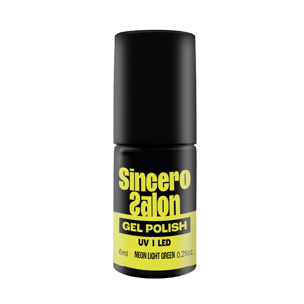 Gelinis nagų lakas "Sincero Salon", 6 ml, NEON LIGHT GREEN, 4409