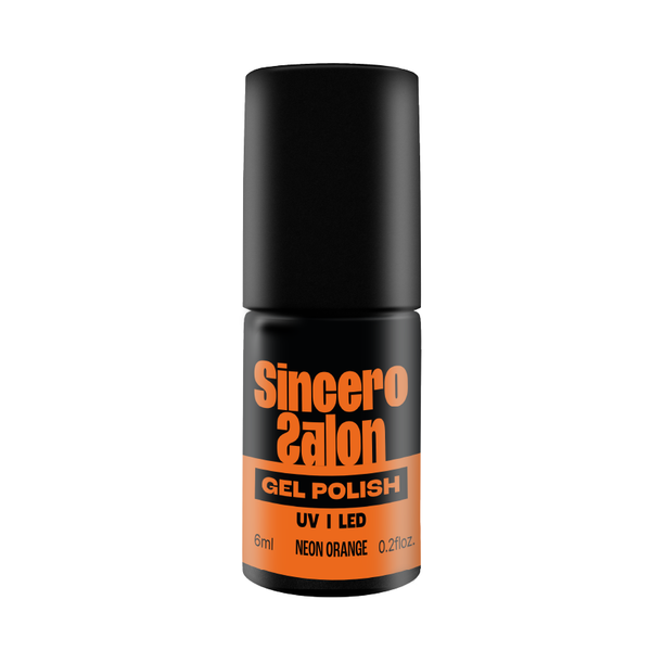 Gelinis nagų lakas "Sincero Salon", 6 ml, NEON ORANGE, 4423