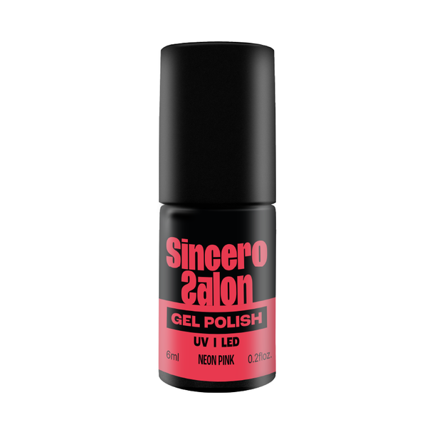 Gelinis nagų lakas "Sincero Salon", 6 ml, NEON PINK, 4430
