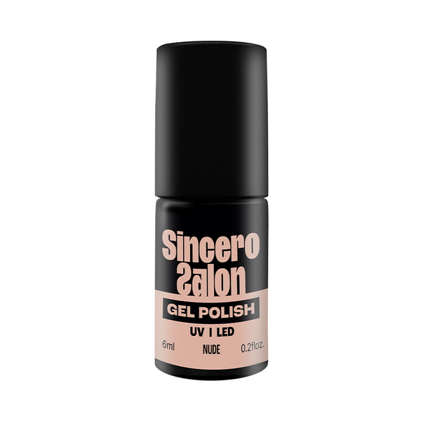 Gelinis nagų lakas "Sincero Salon", 6 ml, NUDE, 6182