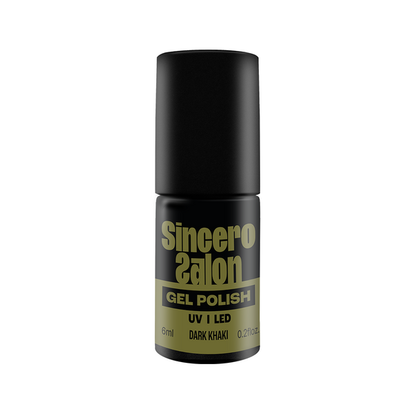 Gelinis nagų lakas "Sincero Salon", 6 ml, DARK KHAKI, 6281