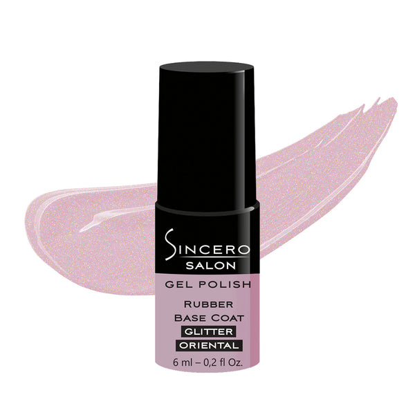 Rubber bazė "Sincero Salon", Glitter oriental, 6ml***
