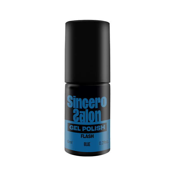 Gelinis nagų lakas "Sincero Salon", 6 ml, FLASH BLUE, 3753
