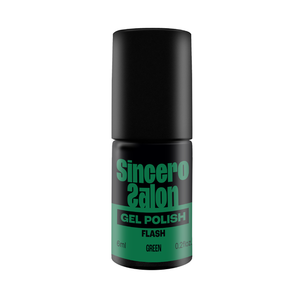 Gelinis nagų lakas "Sincero Salon", 6 ml, FLASH GREEN, 3784