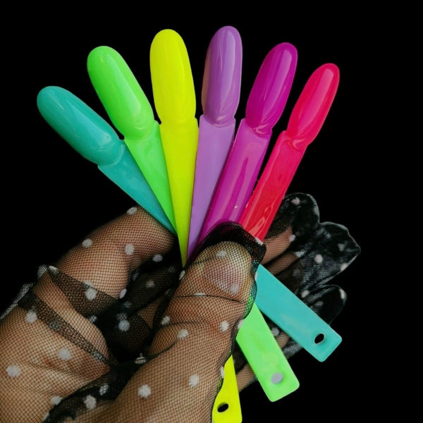 Gelinio nagų lako rinkinys "Sincero Salon" NEON WAVE, 6 vnt. x 6 ml