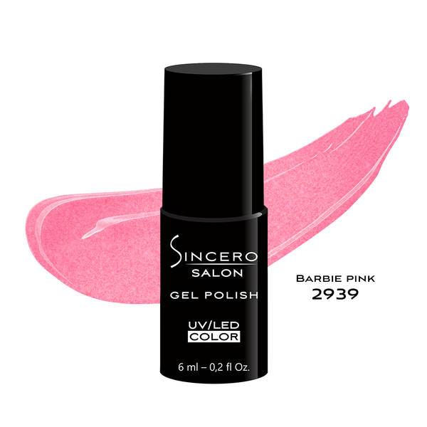 Gelinis nagų lakas "Sincero Salon", 6ml, Barbie Pink, 2939