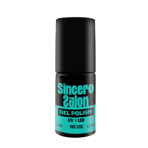 Gelinis nagų lakas "Sincero Salon", 6ml, MINT ICING, 018