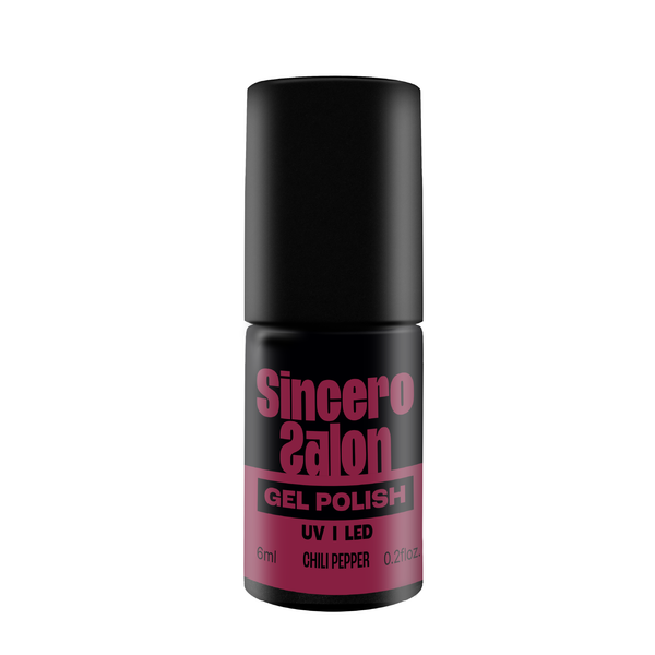 Gelinis nagų lakas "Sincero Salon", 6ml, CHILI PEPPER, 814