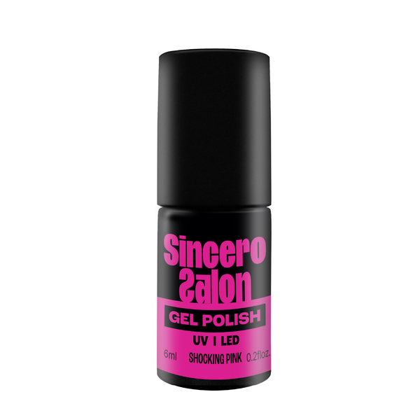 Gelinis nagų lakas "Sincero Salon", 6ml, SHOCKING PINK, 852