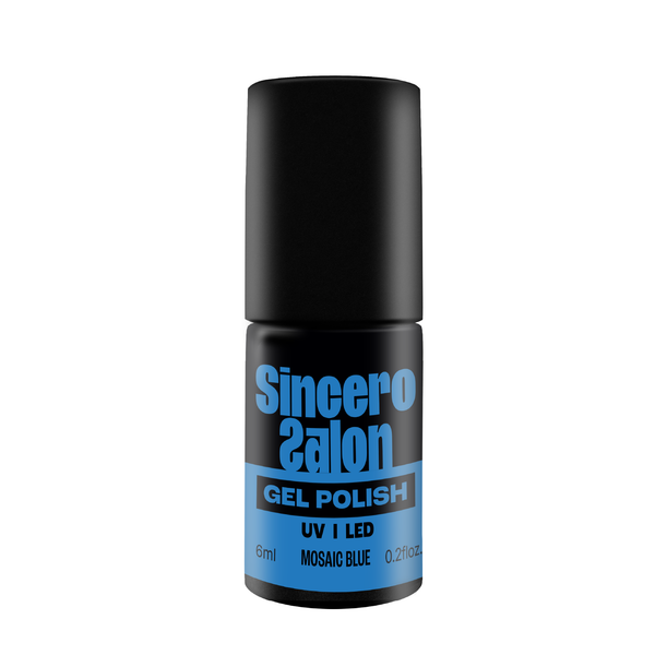 Gelinis nagų lakas "Sincero Salon"”, 6ml, MOSAIC BLUE , 3693