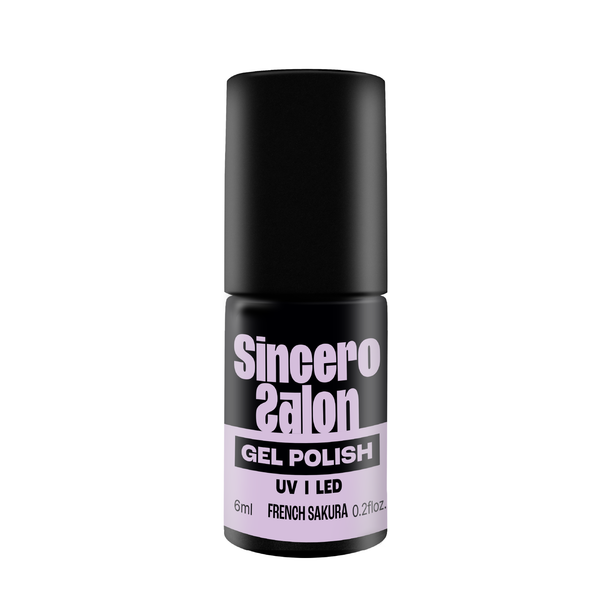 Gelinis nagų lakas "Sincero Salon", 6 ml, FRENCH SAKURA, 6168