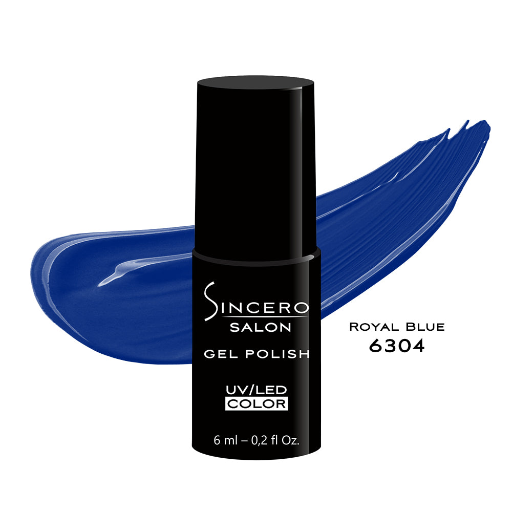 Gelinis nagų lakas Sincero Salon, 6 ml, ROYAL BLUE, 6304